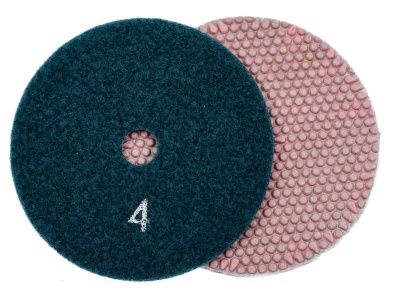 Алмазные гибкие шлифовальные круги ТОЧКИ Pads 5-STEP №4 100D